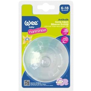 Wee Baby Nanninom Geniş Ağızlı Biberon Emziği 6-18 Ay (Kod-286)