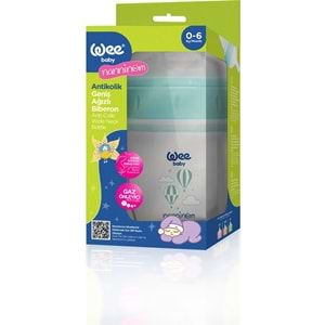 Wee Baby Nanninom Antikolik Geniş Ağızlı Biberon 150 ML (0-6 Ay)