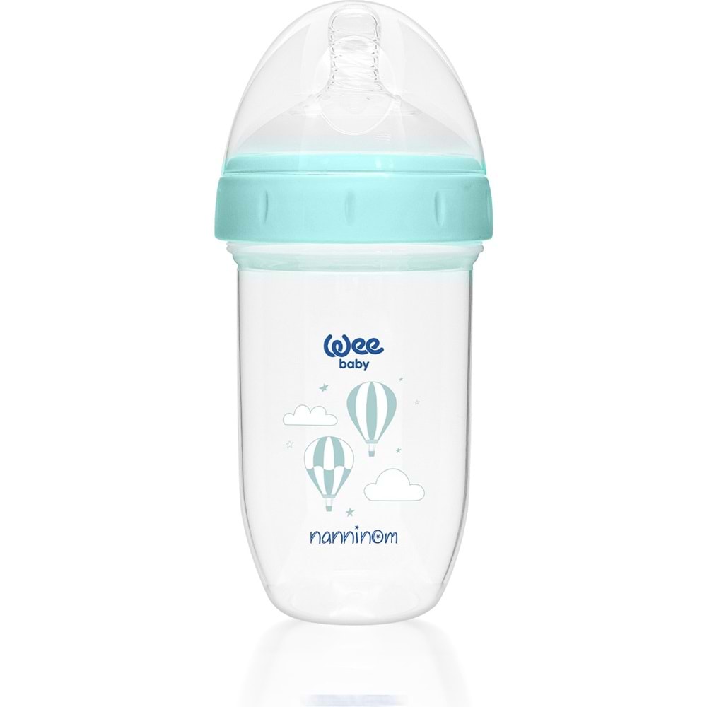 Wee Baby Nanninom Antikolik Geniş Ağızlı Biberon 250 ML (0-6 Ay)