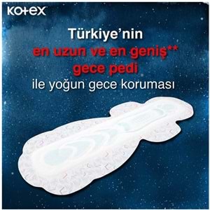 Kotex Hijyenik Ped Ekstra Uzun Gece 9 Adet