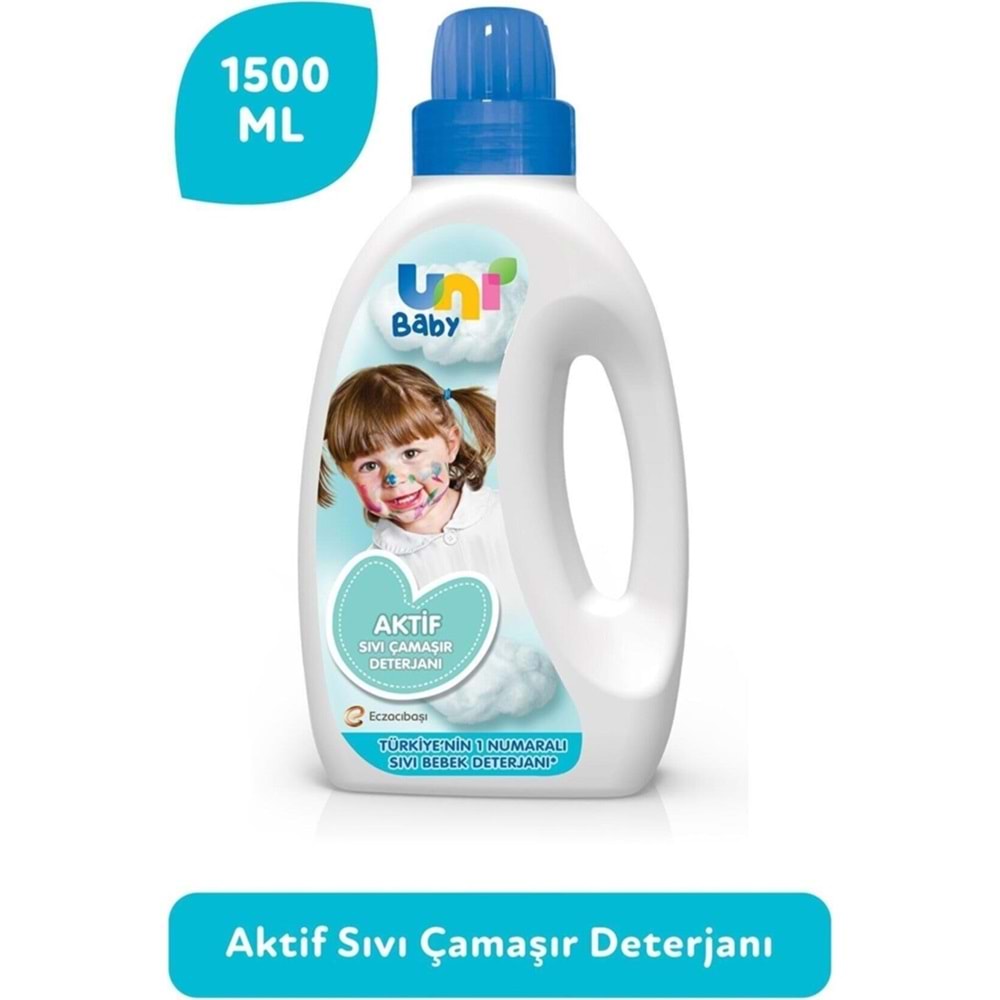 Uni Baby Sıvı Çamaşır Deterjanı 1500ML Aktif (Mavi)