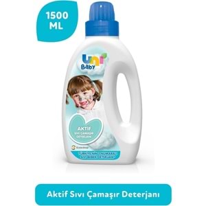 Uni Baby Sıvı Çamaşır Deterjanı 1500ML Aktif (Mavi)