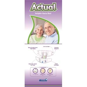 Actual Yetişkin Hasta Bezi Bel Bantlı S - Small - Küçük 30 Adet