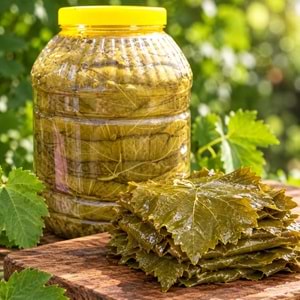 Mandaş İnce Yaprak Sarımlı Asma Üzüm Yaprağı 5 LT (1 BİDON) 2026 Sezon