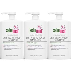 Sebamed Yüz ve Vücut Temizleyici Likit 300 ML (3 Lü Set)