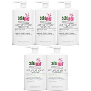 Sebamed Yüz ve Vücut Temizleyici Likit 300 ML (5 Li Set)