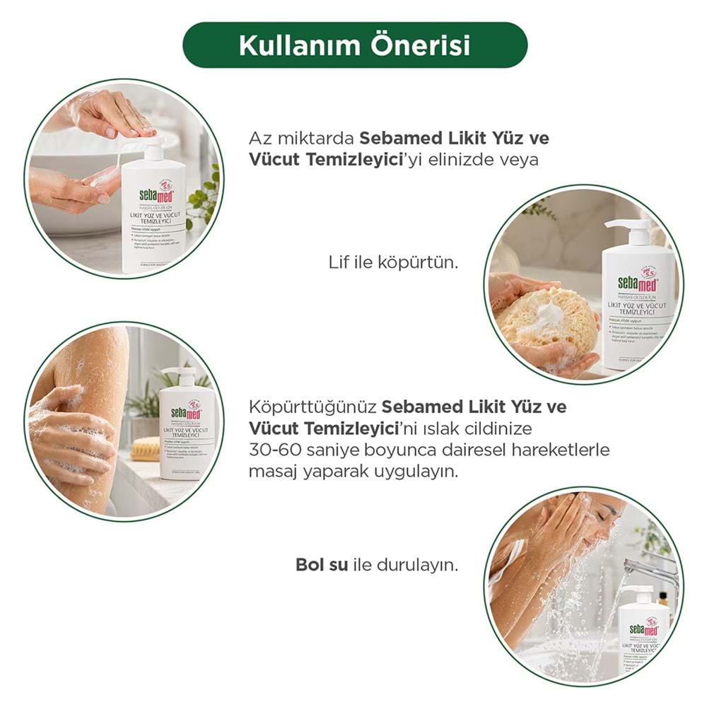 Sebamed Yüz ve Vücut Temizleyici Likit 300 ML (5 Li Set)