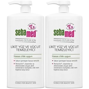 Sebamed Yüz ve Vücut Temizleyici Likit 750 ML (2 Li Set)