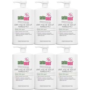 Sebamed Yüz ve Vücut Temizleyici Likit 750 ML (6 Lı Set)