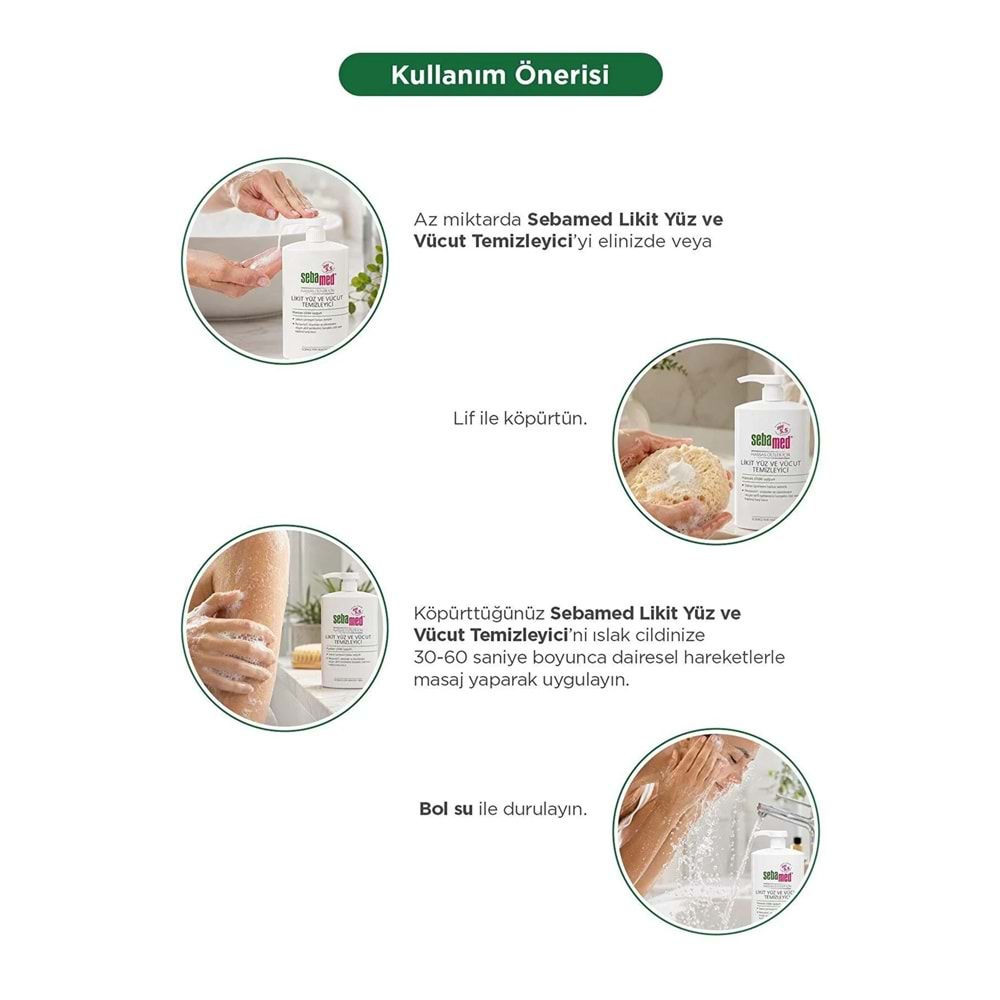 Sebamed Yüz ve Vücut Temizleyici Likit 750 ML (6 Lı Set)
