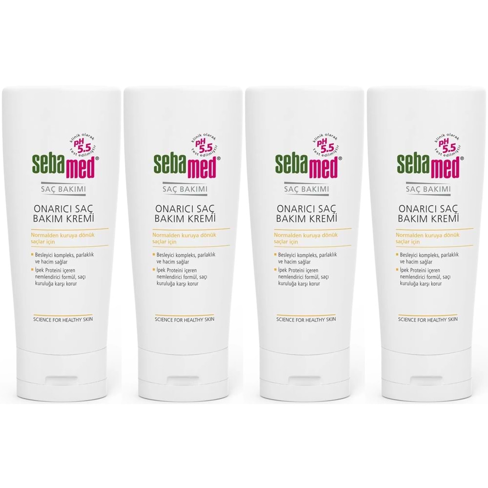 Sebamed Onarıcı Saç Bakım Kremi 200 ML (4 Lü Set)