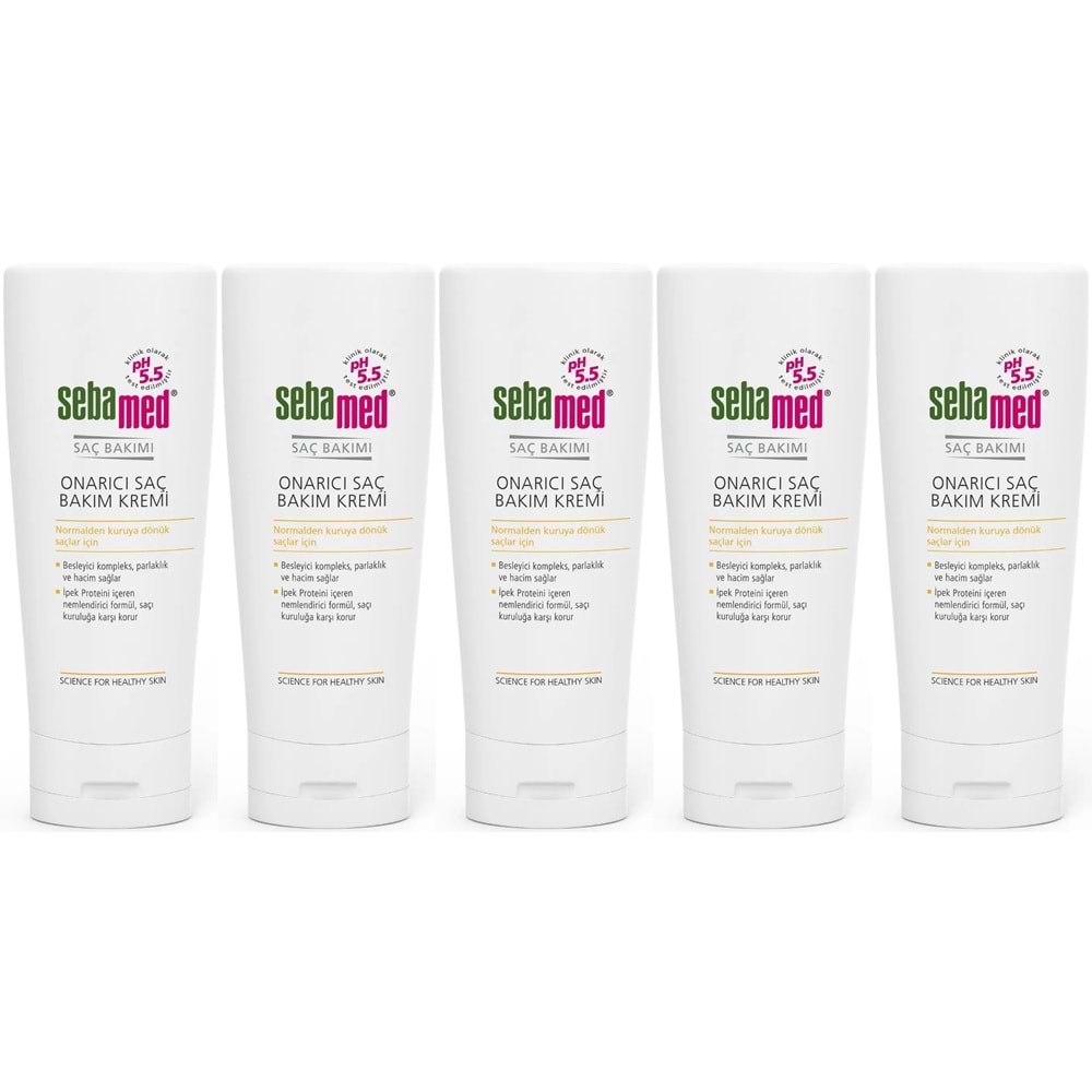 Sebamed Onarıcı Saç Bakım Kremi 200 ML (5 Li Set)