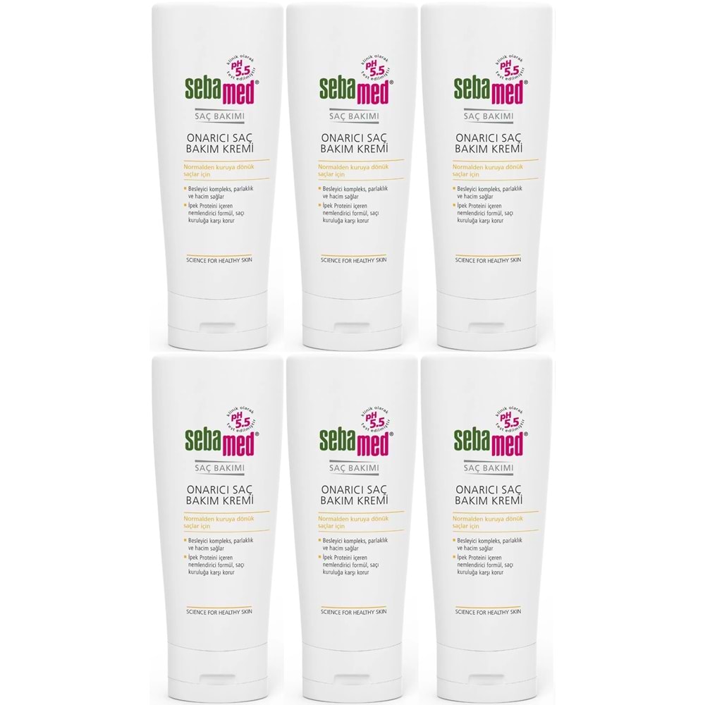 Sebamed Onarıcı Saç Bakım Kremi 200 ML (6 Lı Set)