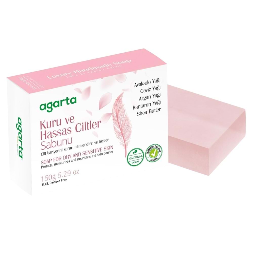 Agarta El Yapımı Doğal Sabun 150GR Kuru ve Hassas Ciltler