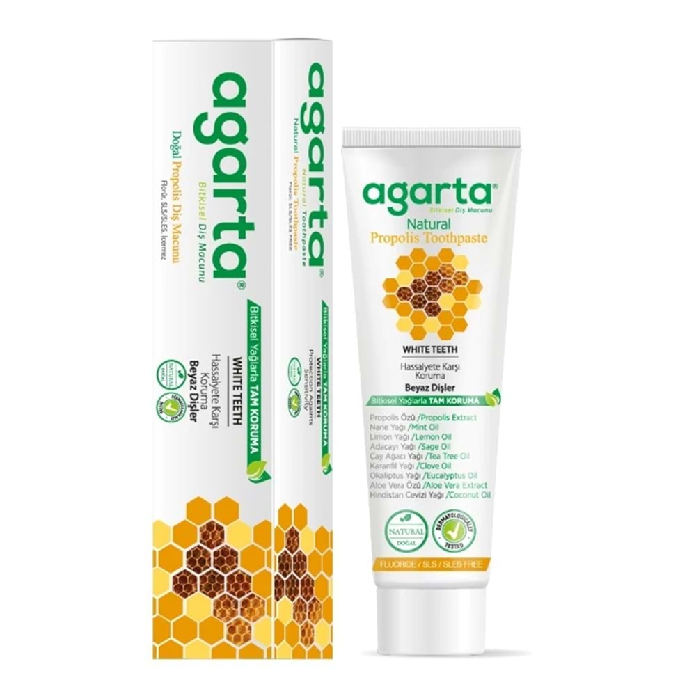 Agarta Doğal Diş Macunu 100ML Propolisli