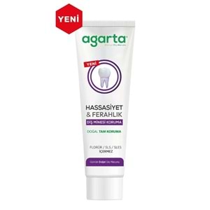 Agarta Doğal Tam koruma Diş Macunu 90 ML Hassasiyet & Ferahlık