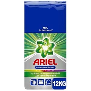 Ariel Matik Toz Çamaşır Deterjanı 12KG Parlak Renkler (80 Yıkama)