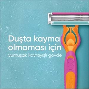 Gillette Venus Gillette Simply 3 Tıraş Makinesi + 3 Yedek Tıraş Bıçağı Kadınlar İçin