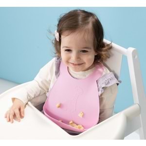 Wee Baby Prime Silikon Mama Önlüğü (Kod-927) - Turuncu