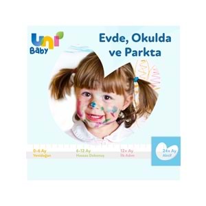 Uni Baby Islak Havlu Mendil 72 Yaprak Aktif (24 Lü Set) Plastik Kapaklı