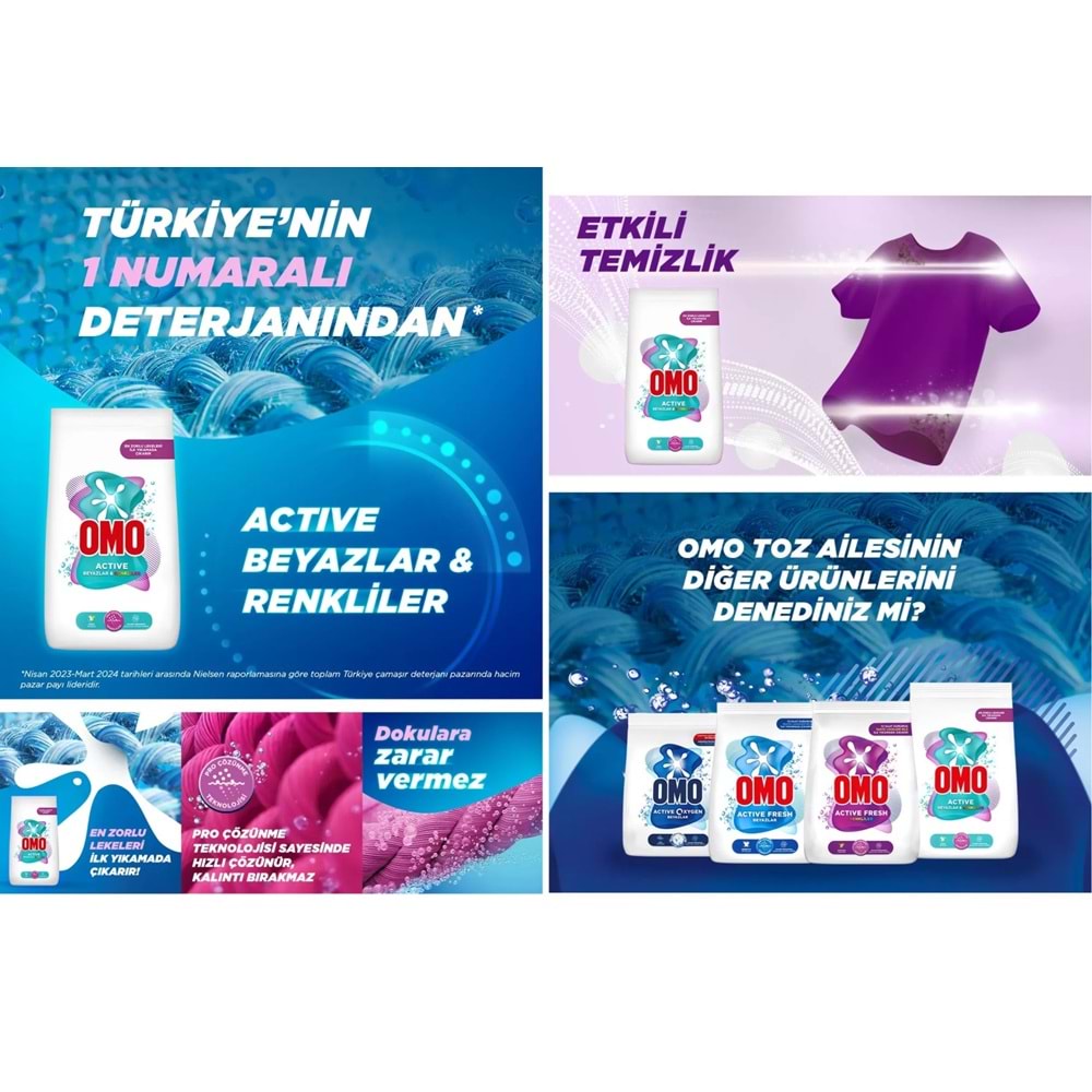 Abc Matik Toz Çamaşır Deterjanı 10KG Klasik Beyazlar & Renkliler (66 Yıkama)+ 9KG Beyaz ve Renkliler
