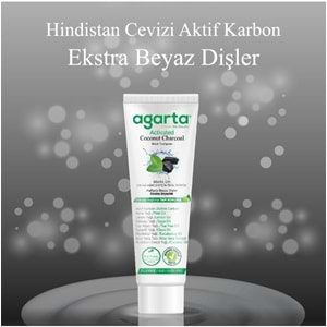 Agarta Doğal Diş Macunu 100ML Aktif Karbonlu (12 Li Set)
