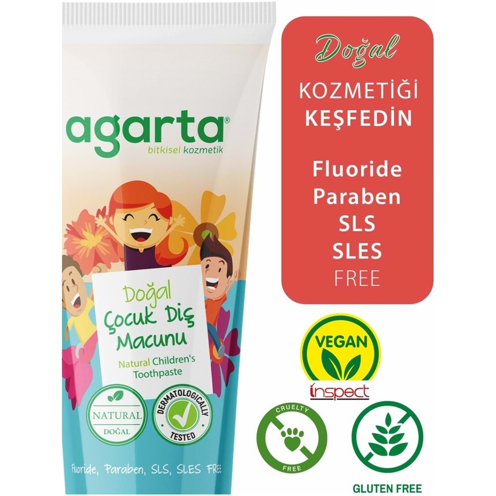 Agarta Doğal Diş Macunu 75ML Çocuk (5 Li Set)