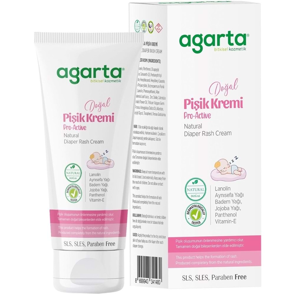Agarta Doğal Pişik Kremi 100ML (2 Li Set)