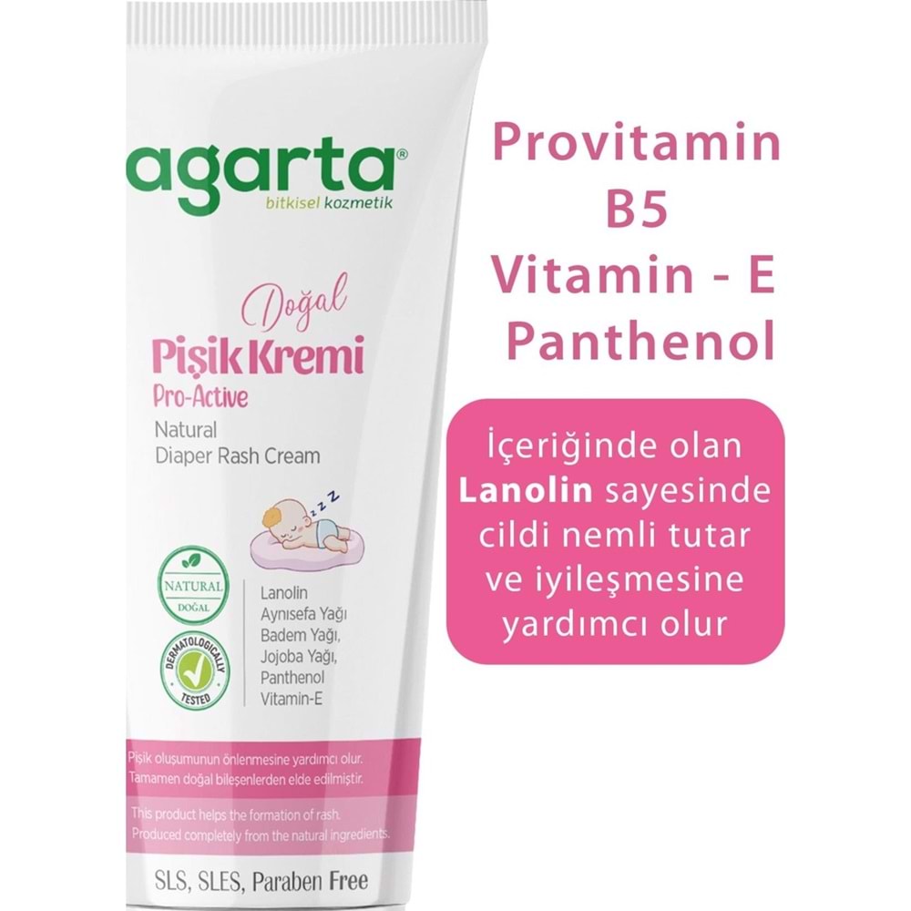 Agarta Doğal Pişik Kremi 100ML (2 Li Set)