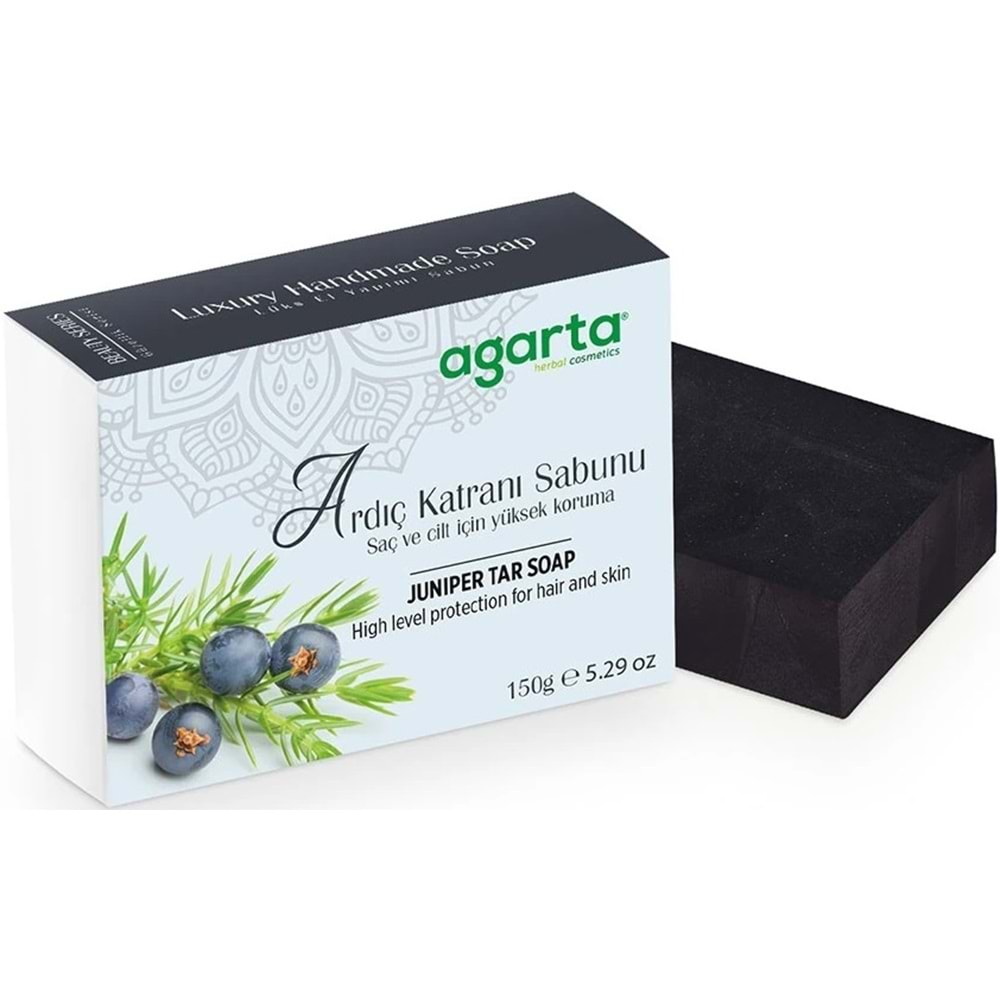Agarta El Yapımı Doğal Sabun 150GR Ardıç Katranı (12 Li Set)