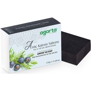 Agarta El Yapımı Doğal Sabun 150GR Ardıç Katranı (12 Li Set)