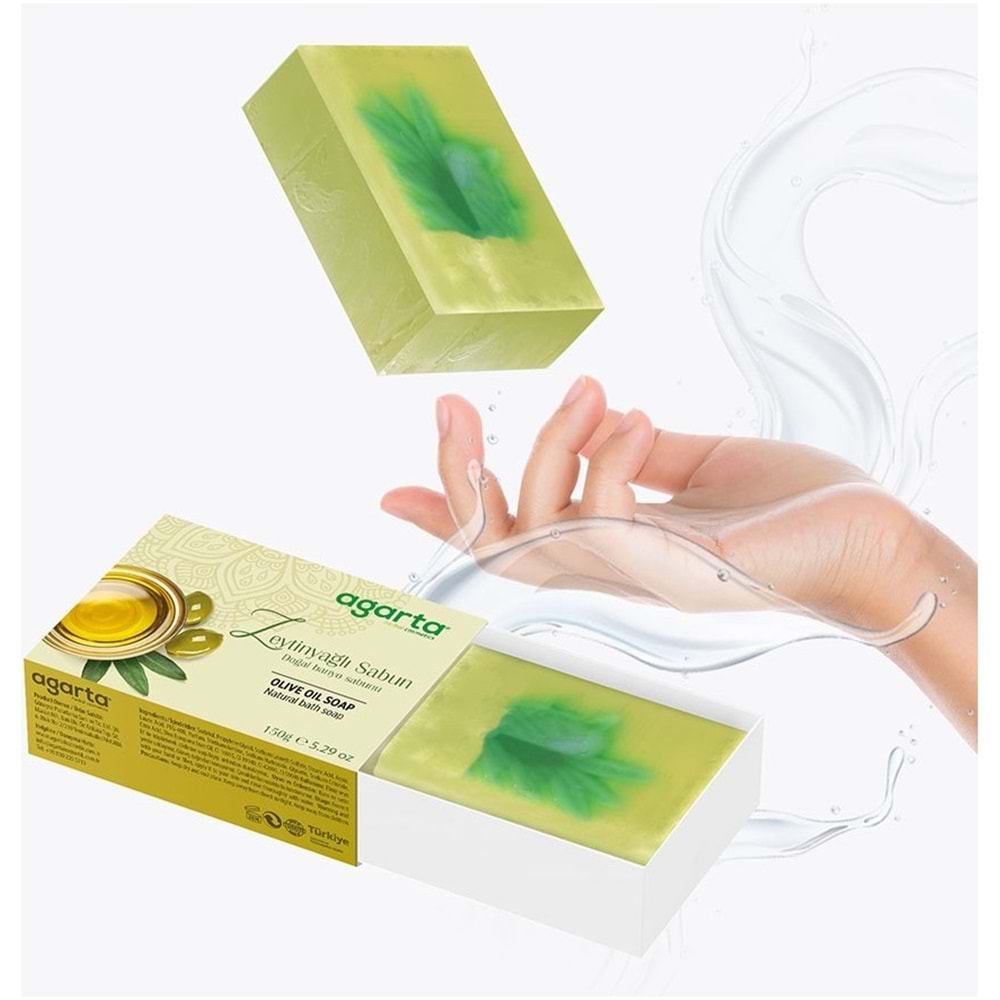 Agarta El Yapımı Doğal Sabun 150GR Zeytinyağlı (2 Li Set)