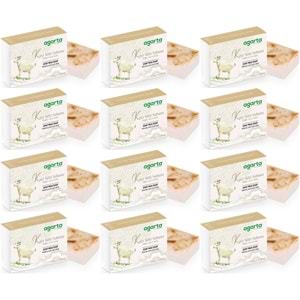 Agarta El Yapımı Doğal Sabun 150GR Keçi Sütü (12 Li Set)