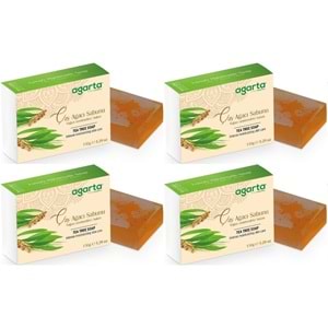 Agarta El Yapımı Doğal Sabun 150GR Çay Ağacı (4 Lü Set)