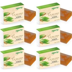 Agarta El Yapımı Doğal Sabun 150GR Çay Ağacı (6 Lı Set)