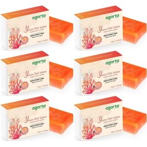 Agarta El Yapımı Doğal Sabun 150GR Yosun Özlü (6 Lı Set)