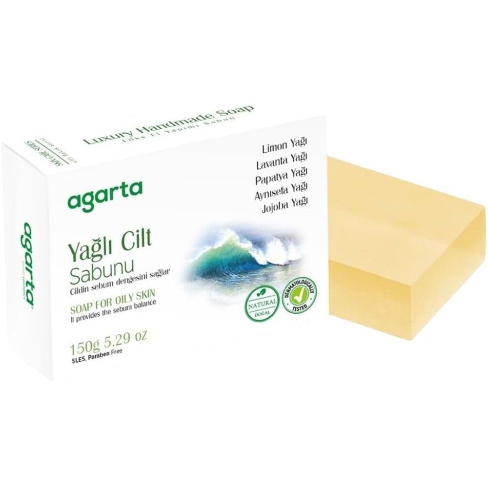 Agarta El Yapımı Doğal Sabun 150GR Yağlı Cilt (4 Lü Set)
