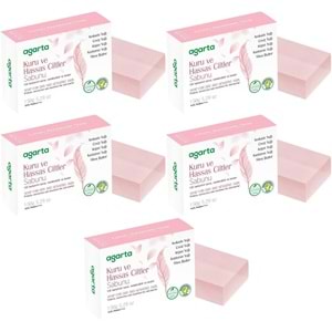 Agarta El Yapımı Doğal Sabun 150GR Kuru ve Hassas Ciltler (5 Li Set)