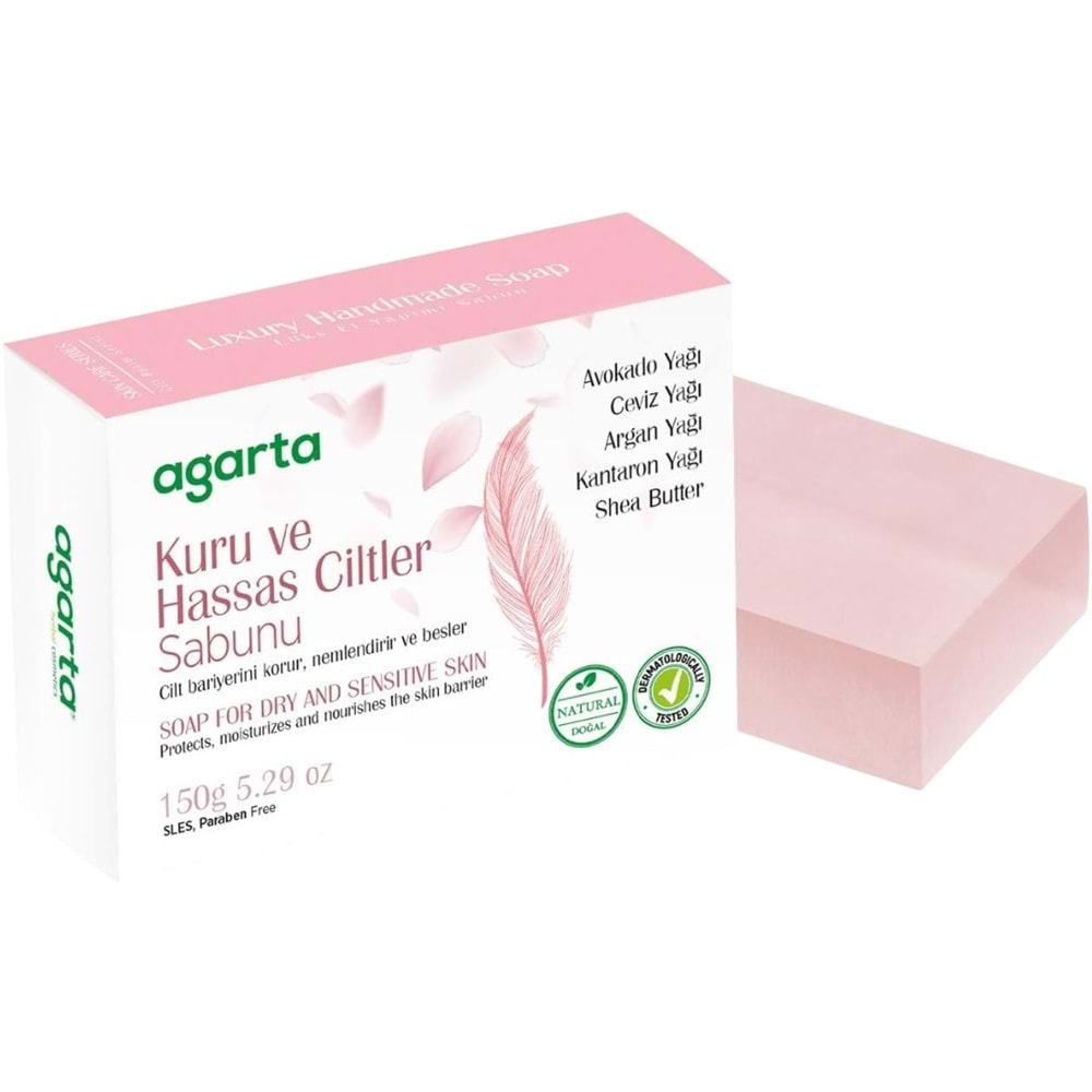 Agarta El Yapımı Doğal Sabun 150GR Kuru ve Hassas Ciltler (9 Lu Set)