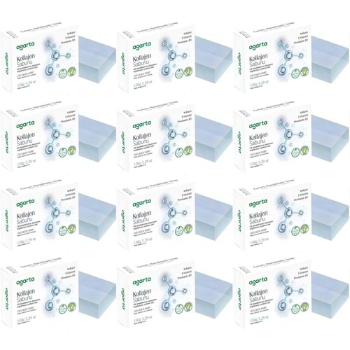 Agarta El Yapımı Doğal Sabun 150GR Kollajen (12 Li Set)