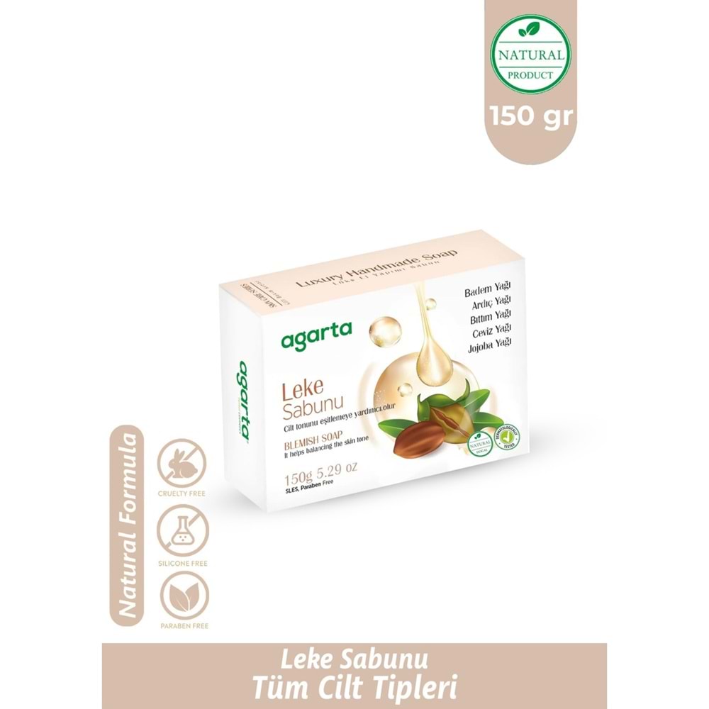 Agarta El Yapımı Doğal Sabun 150GR Leke (3 Lü Set)