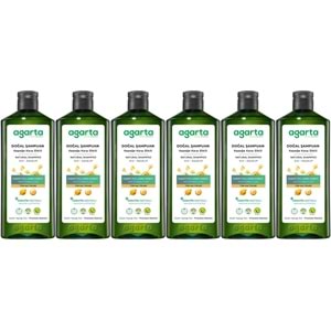 Agarta Doğal Şampuan 400 ML Kepek Karşı Etkili - Kaşıntı Pullanma Karşıtı (6 Lı Set)