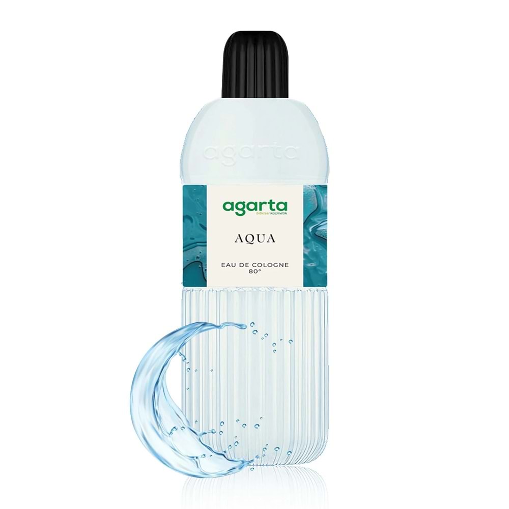 Agarta Kolonya 400 ML Aqua 80 Derece Pet Şişe (3 Lü Set)