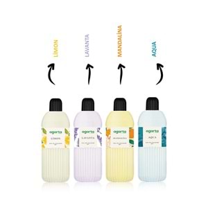 Agarta Kolonya 400 ML Aqua 80 Derece Pet Şişe (3 Lü Set)