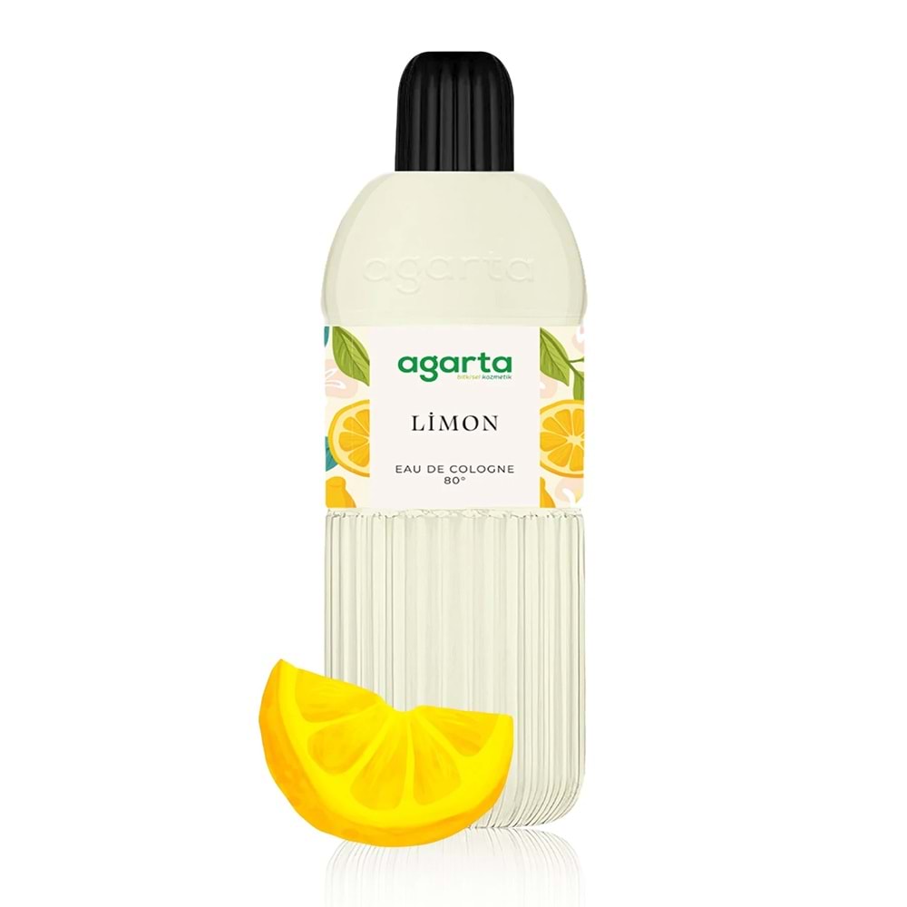 Agarta Kolonya 400 ML Limon 80 Derece Pet Şişe (6 Lı Set)