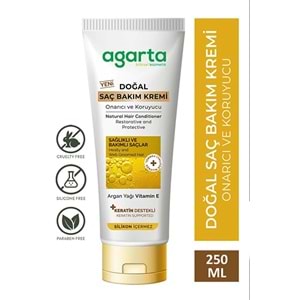 Agarta Doğal Güçlü Bakım Saç Güzelleştirici Krem 250 ML (2 Li Set)