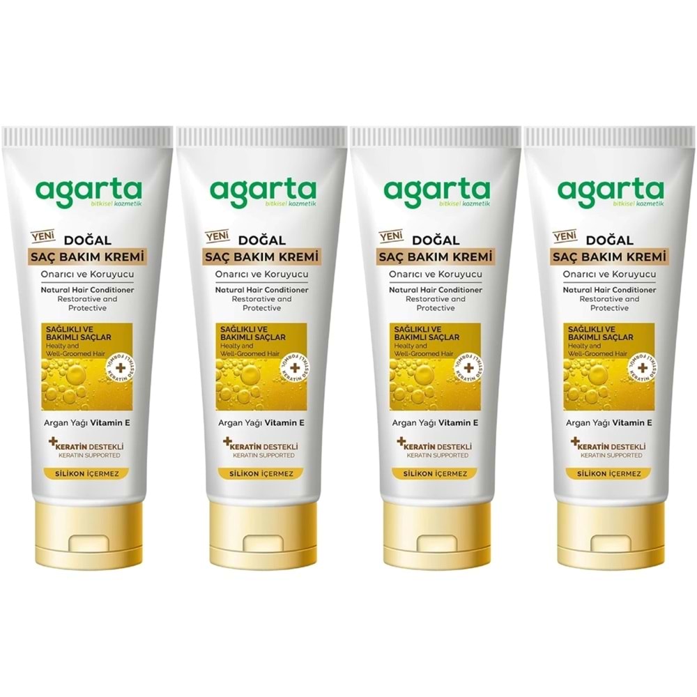 Agarta Doğal Güçlü Bakım Saç Güzelleştirici Krem 250 ML (4 Lü Set)