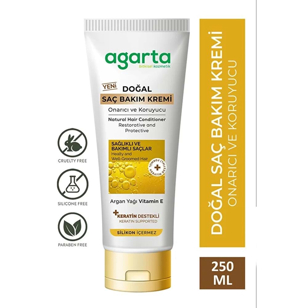 Agarta Doğal Güçlü Bakım Saç Güzelleştirici Krem 250 ML (5 Li Set)