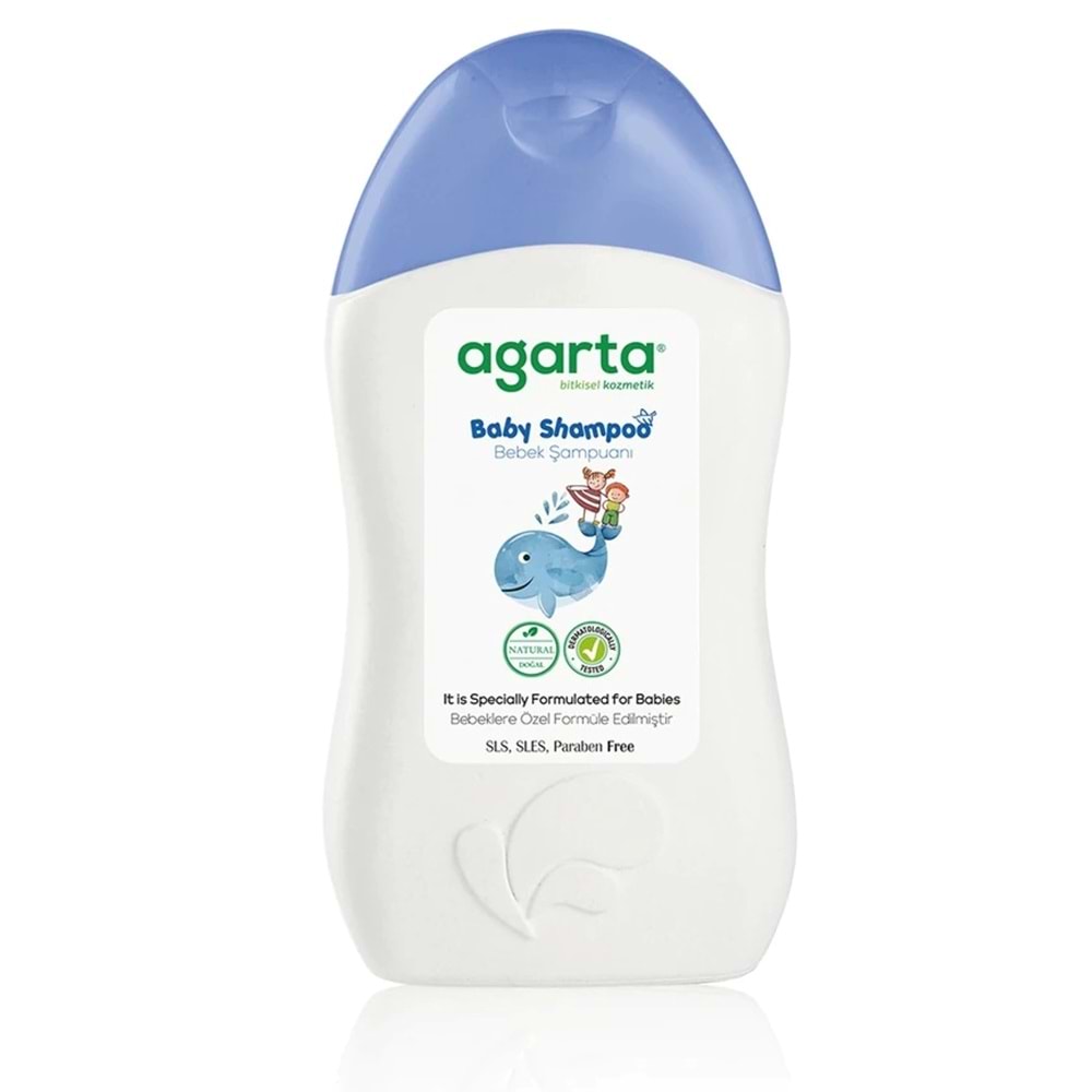 Agarta Doğal Erkek Bebek Çocuk Şampuanı Saç ve Vücut 400 ML (5 Li Set)