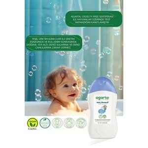 Agarta Doğal Erkek Bebek Çocuk Şampuanı Saç ve Vücut 400 ML (5 Li Set)